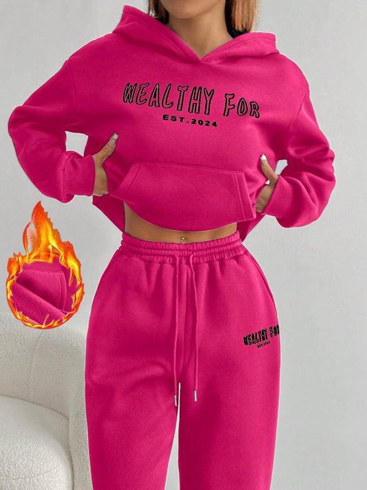 Women’s Hooded Pockets Casual Long Sleeve Pullover