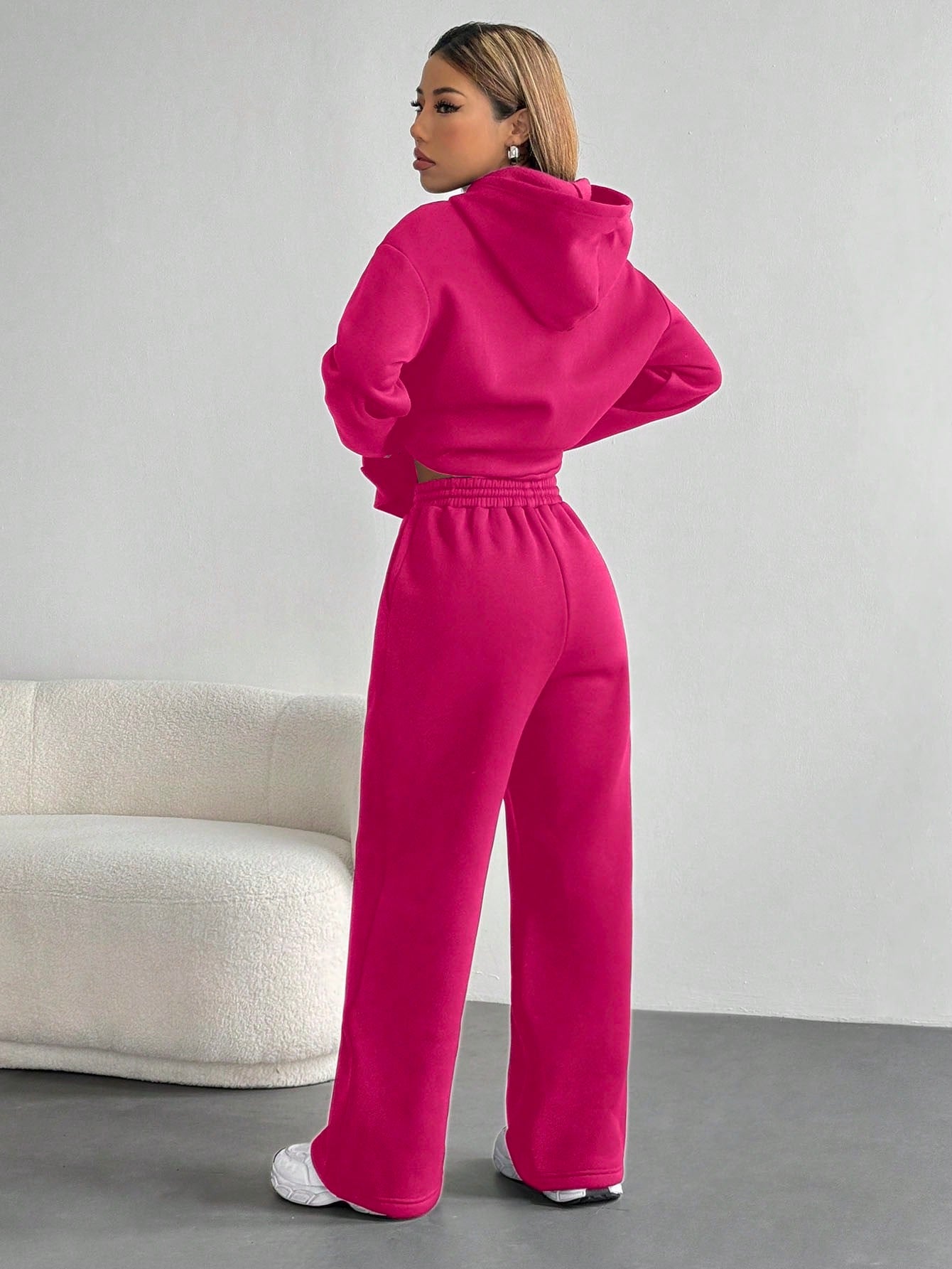 Women’s Hooded Pockets Casual Long Sleeve Pullover