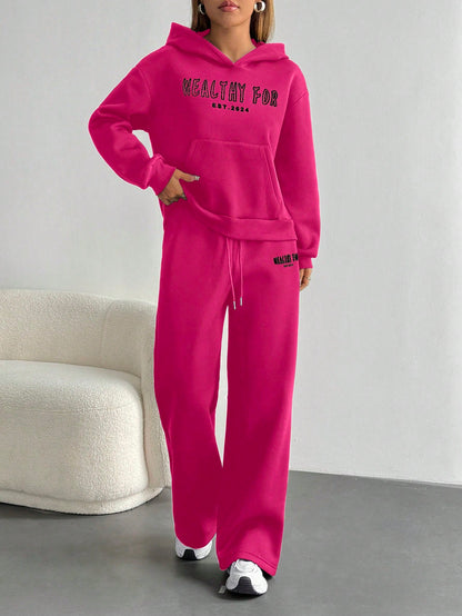 Women’s Hooded Pockets Casual Long Sleeve Pullover