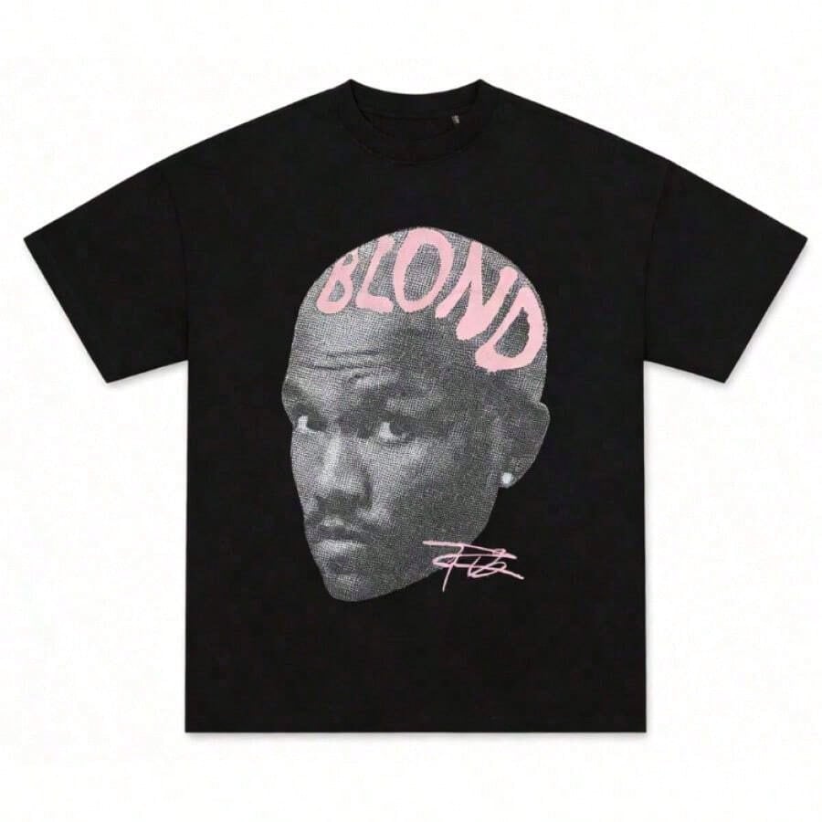 Frank Blond Pink Rap Tee Oversized Cotton Shirt