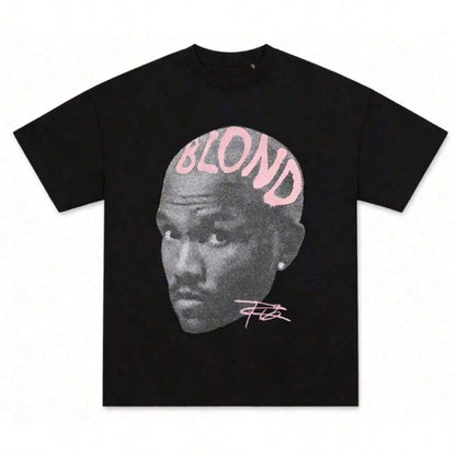 Frank Blond Pink Rap Tee Oversized Cotton Shirt