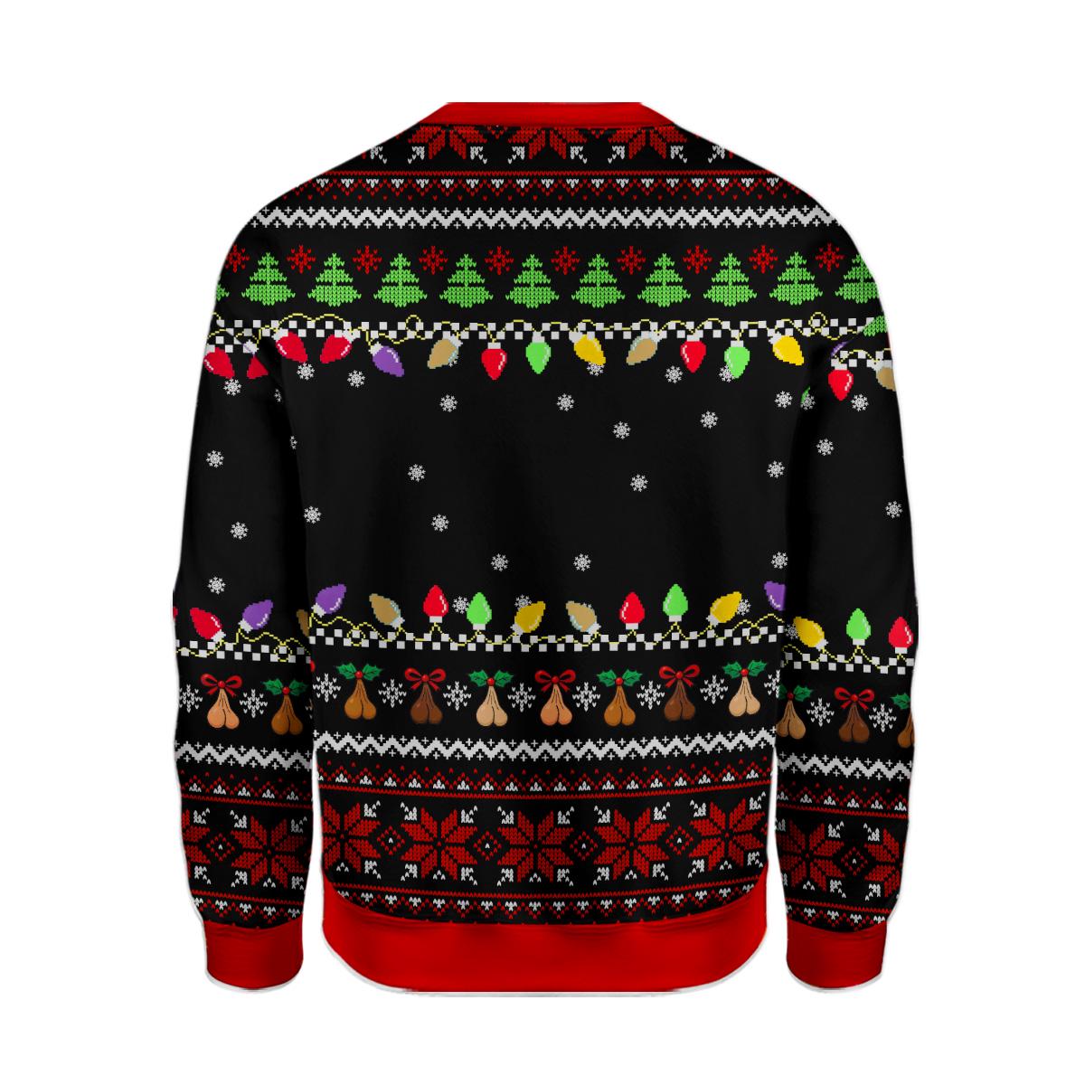 Funny Adult Ugly Christmas Sweater Jingle Balls
