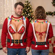 Funny Bikini Santa Ugly Christmas Sweater Sweatshirt