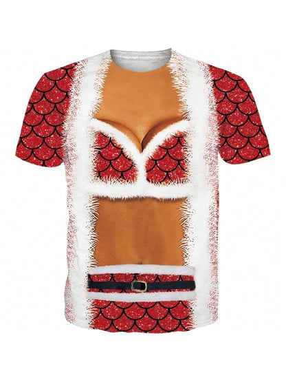 Funny Christmas Body Print Tee
