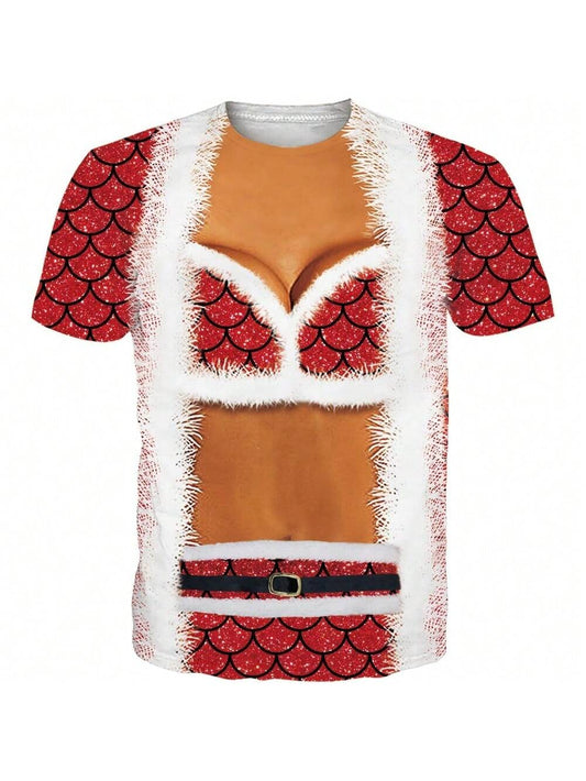 Funny Christmas Body Print Tee