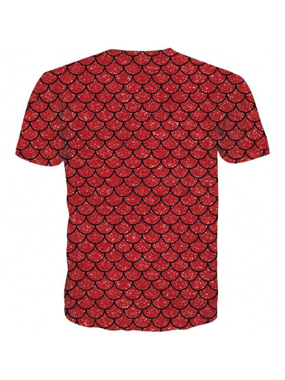 Funny Christmas Body Shirt with Naked Chest & Tie Print