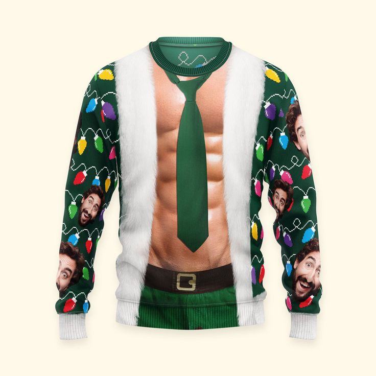 Funny Christmas Muscle Body Sweatshirt
