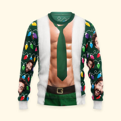 Funny Christmas Muscle Body Sweatshirt