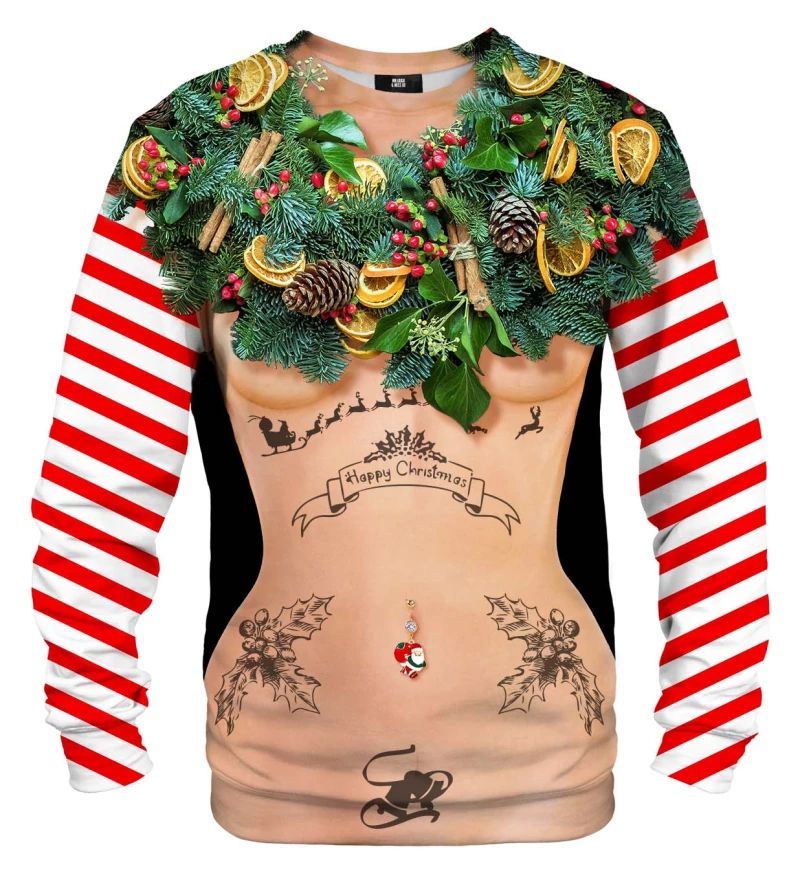 Funny Christmas Wreath Body Ugly Sweater