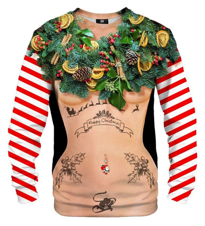 Funny Christmas Wreath Body Ugly Sweater