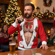 Funny Hairy Chest Christmas Sweater