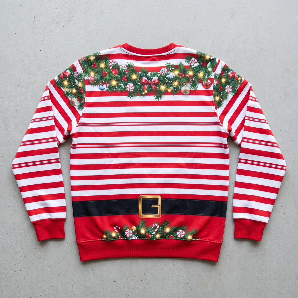 Funny Hairy Chest Santa Ugly Christmas Sweater