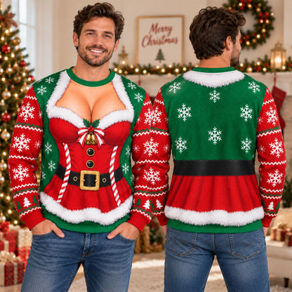 Funny Men's Santa Claus Ugly Christmas Sweater