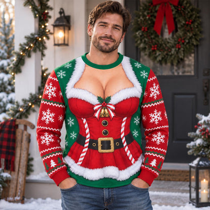 Funny Men's Santa Claus Ugly Christmas Sweater