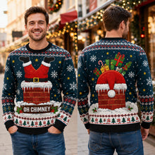 Funny Santa Oh Chimney Ugly Christmas Sweater