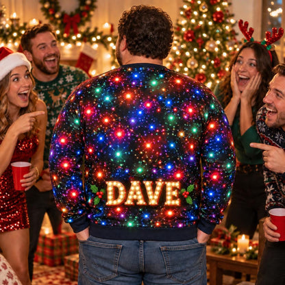Funny Sexy Santa Swimsuit Christmas Sweater