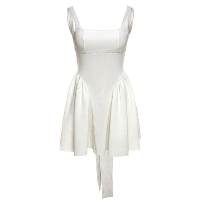 Garden Of Envy Back-Tie Milkmaid Dress