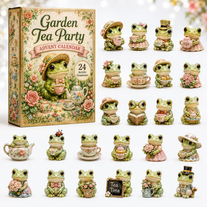 CHRISTMAS KICKOFF 40% OFF - Garden Frog Advent Calendar 2026 - 24-Day Festive Countdown, Acrylic Charms Blind Box - Gift For Frog Lovers