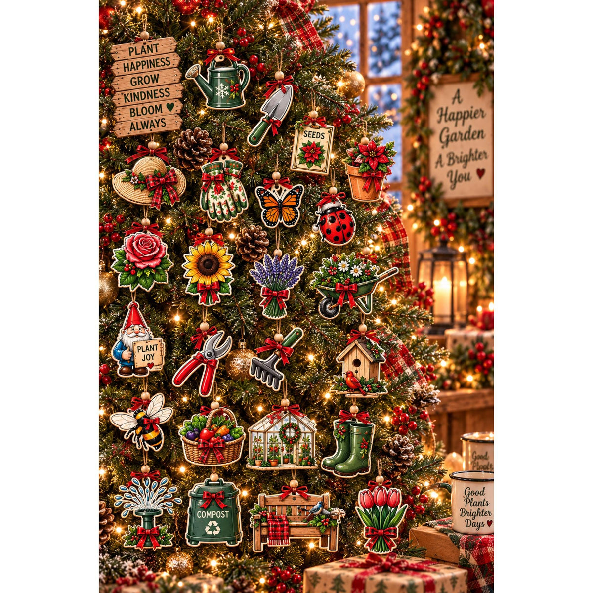 Gardener at Heart Christmas Ornament Countdown Calendar
