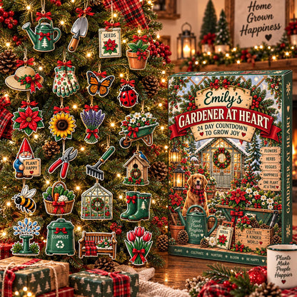 Gardener at Heart Christmas Ornament Countdown Calendar