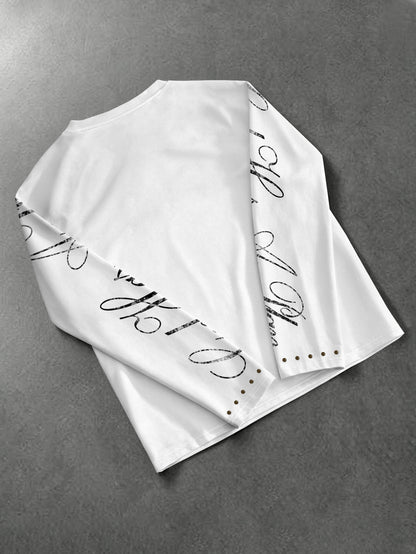 God Has A Plan Renaissance Graphic Long Sleeve Tee