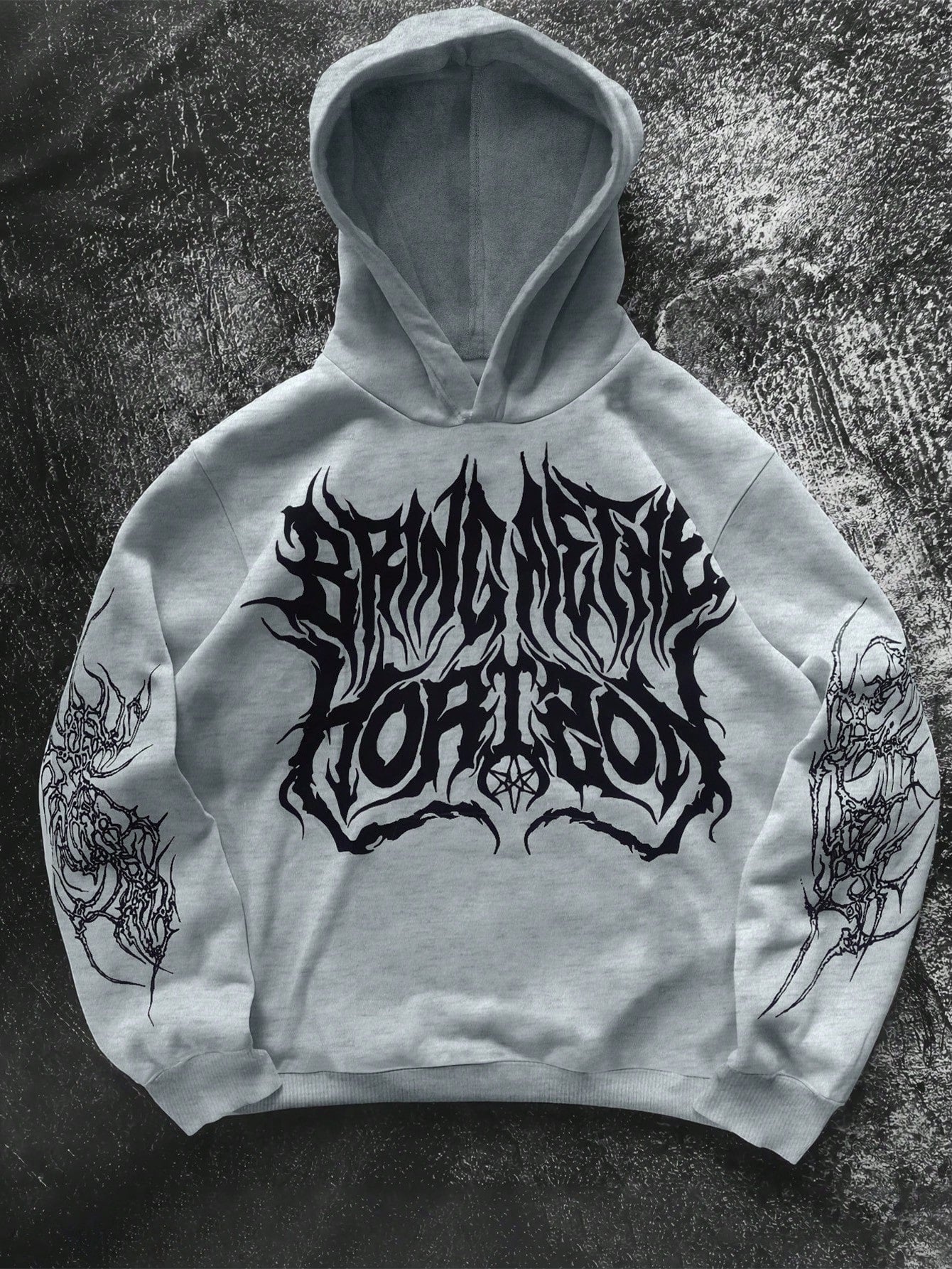 Gothic Tribal Graphic Men's Polyester Hoodie