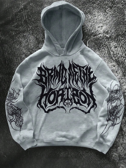 Gothic Tribal Graphic Men's Polyester Hoodie