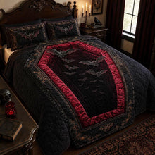 Gothic Vampire Bat Halloween Bedding Set