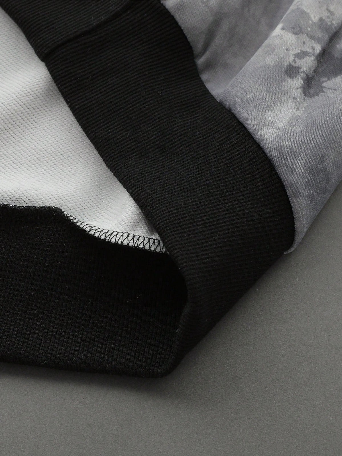Grey Graphic Wing Cross Oversized Hoodie