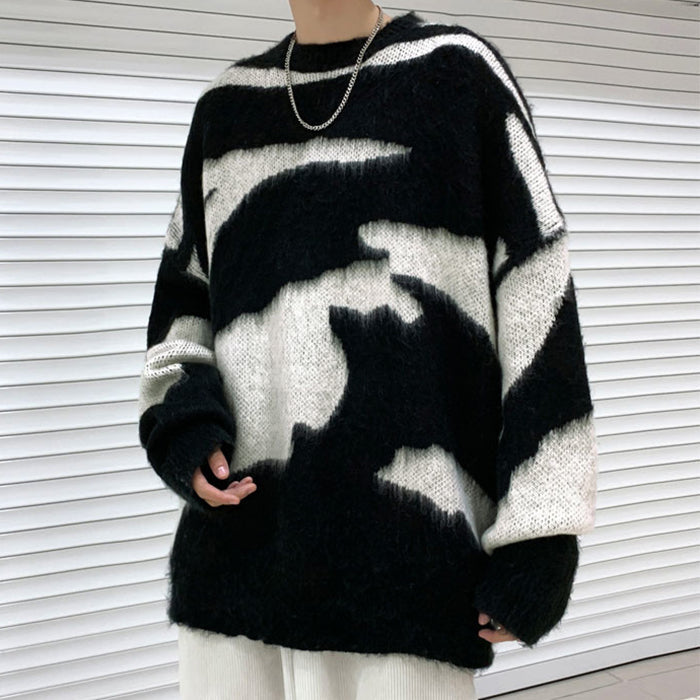 Grunge Aesthetic Fuzzy Sweater