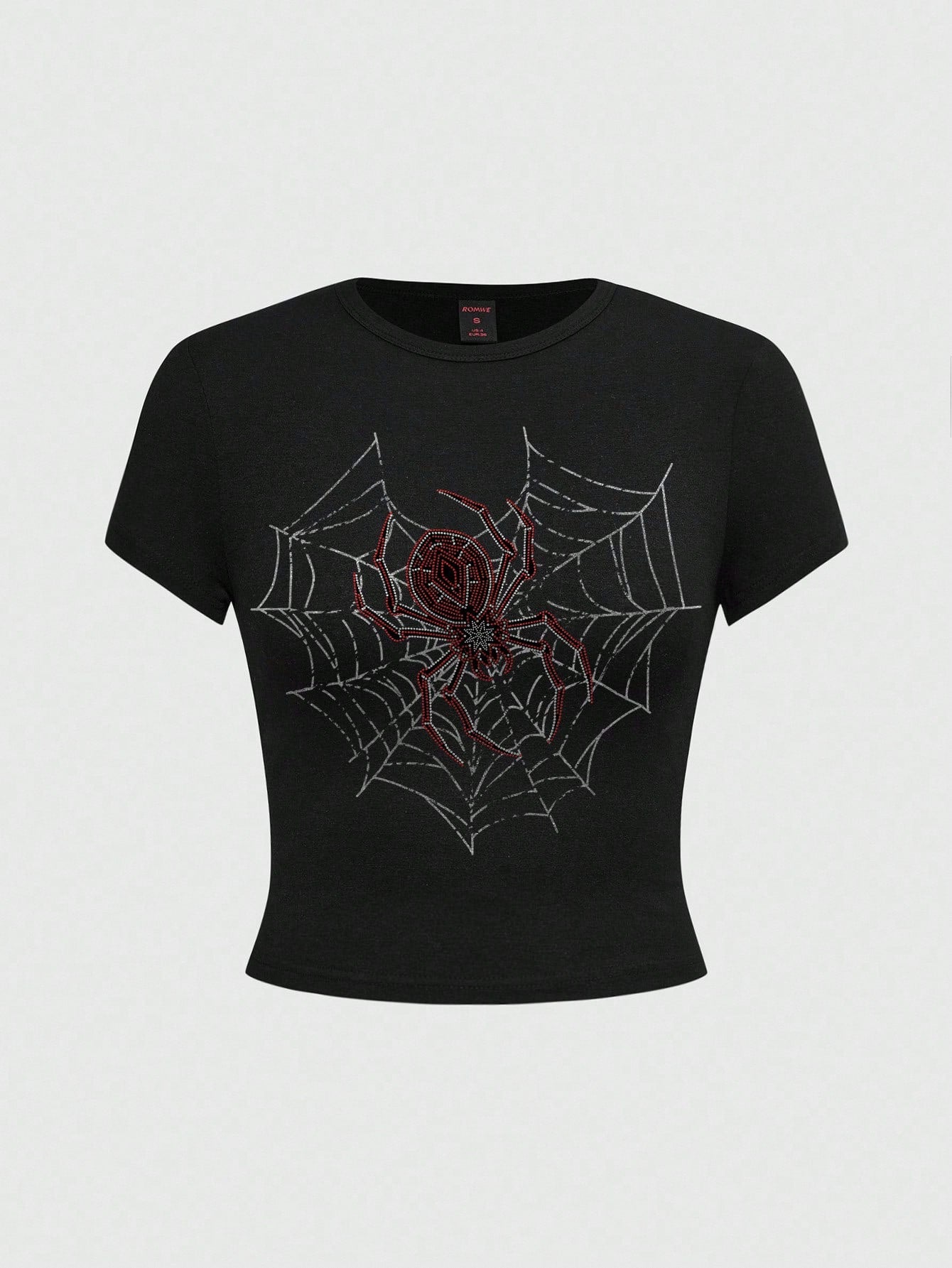 Grunge Spider Web Gothic Halloween T-Shirt