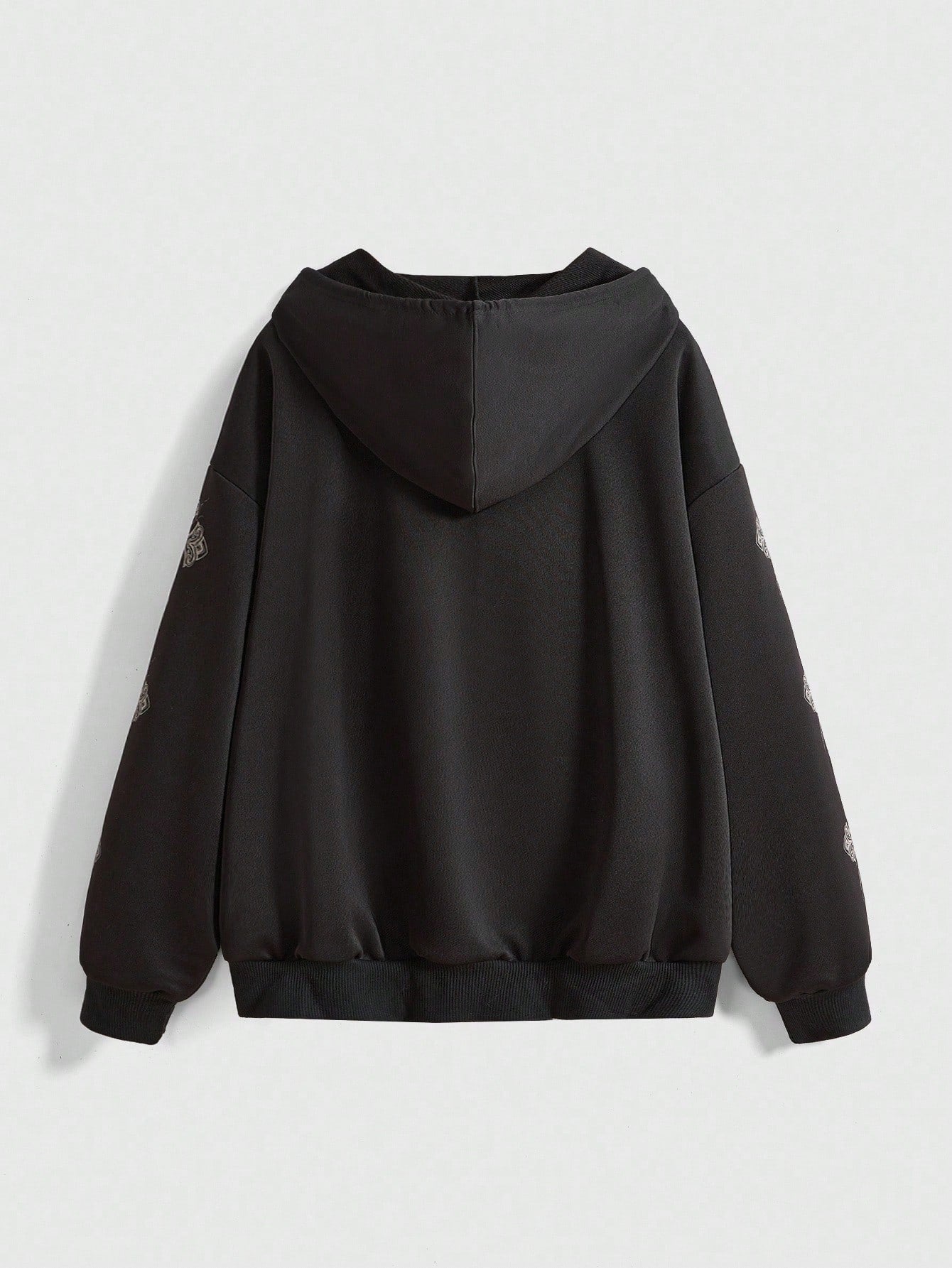 Grunge Y2K Vine Cross Open Hoodie
