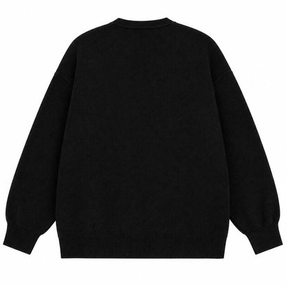Halloween Ghost Witch Moon Knit Cardigan Sweater