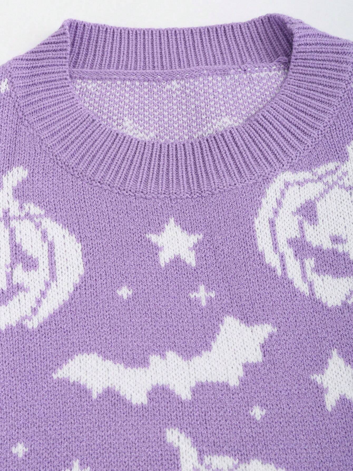 Halloween Pumpkin Graphic Sweater