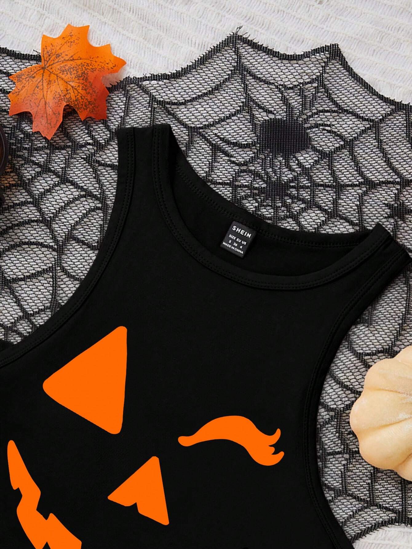 Halloween Pumpkin Tight Tank Top