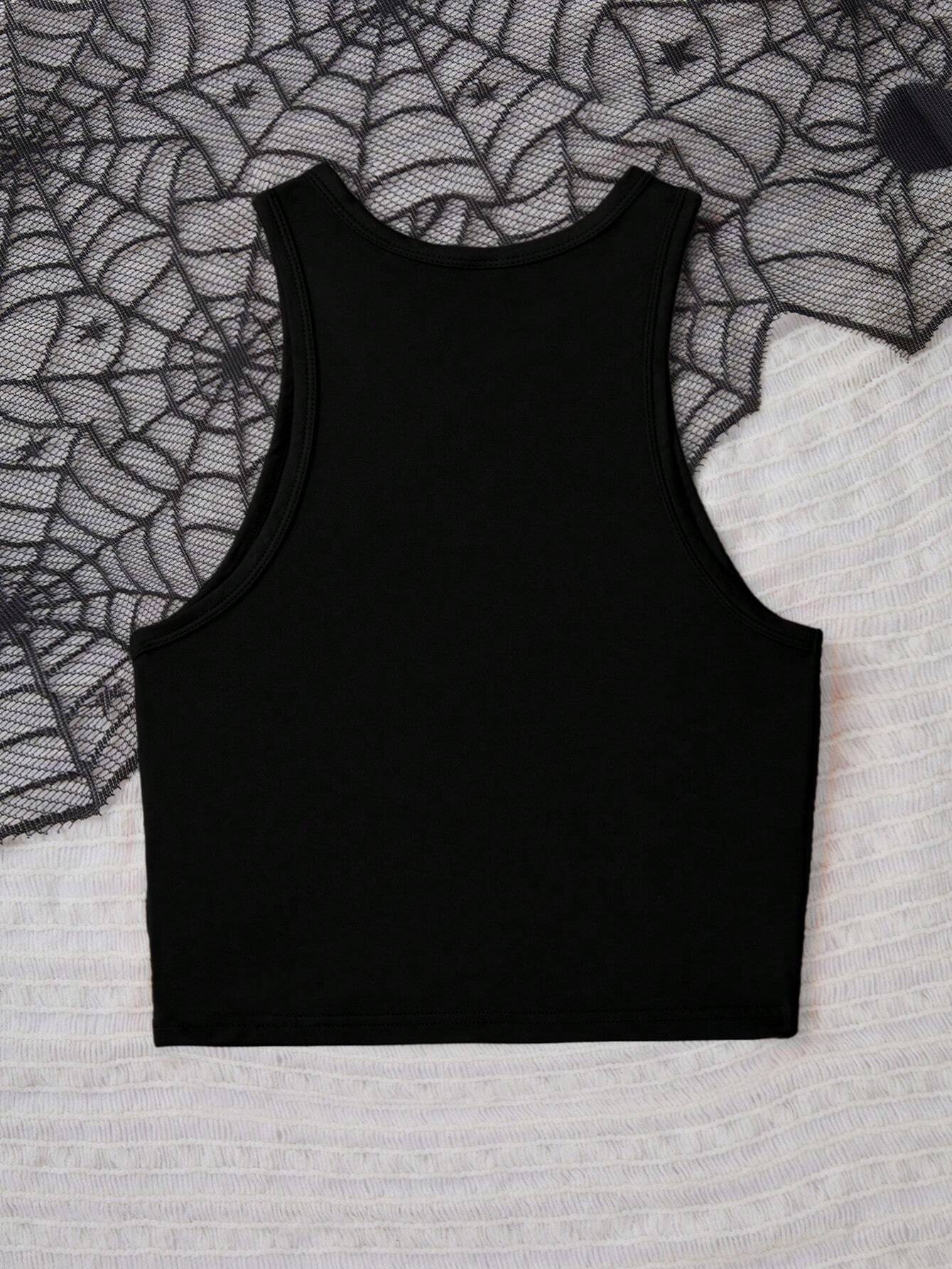Halloween Pumpkin Tight Tank Top