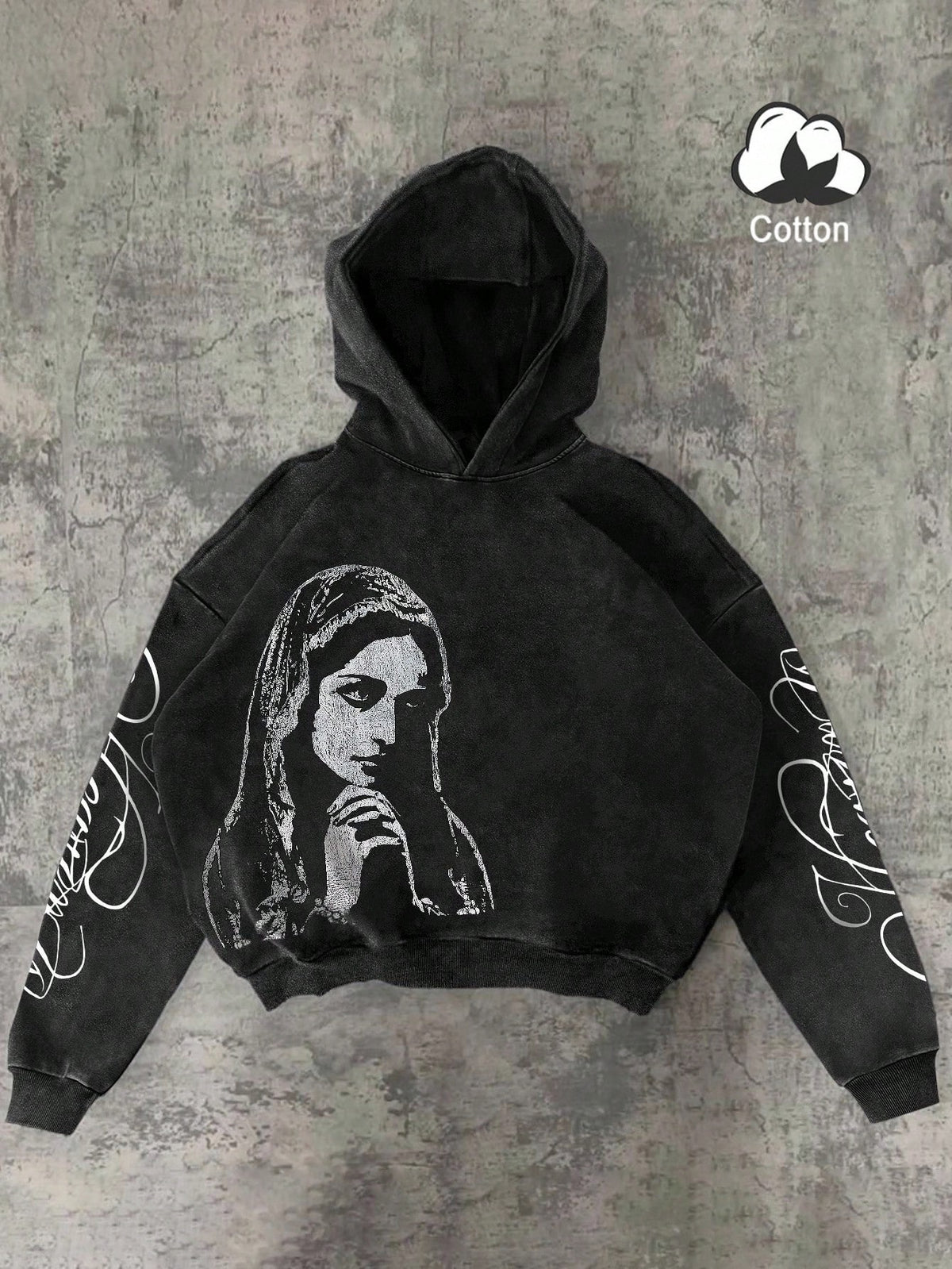 Heaven Graphic Y2K Fall Hoodie
