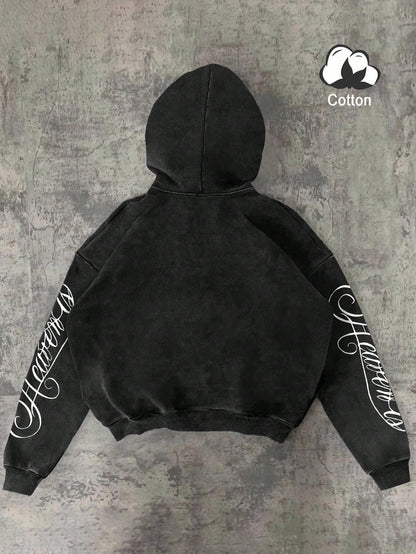 Heaven Graphic Y2K Fall Hoodie
