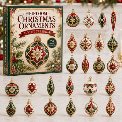 CHRISTMAS KICKOFF 40% OFF - Heirloom Christmas Advent Calendar 2026 - 24-Day Festive Countdown, Acrylic Charms Blind Box - Gift For Christmas Lovers AC0NT030