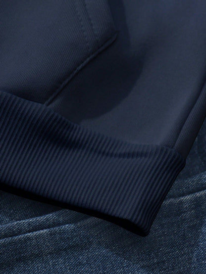 Letter Print Fleece Hoodie for Women Perfect Autumn & Winter Back-To-School Outfit