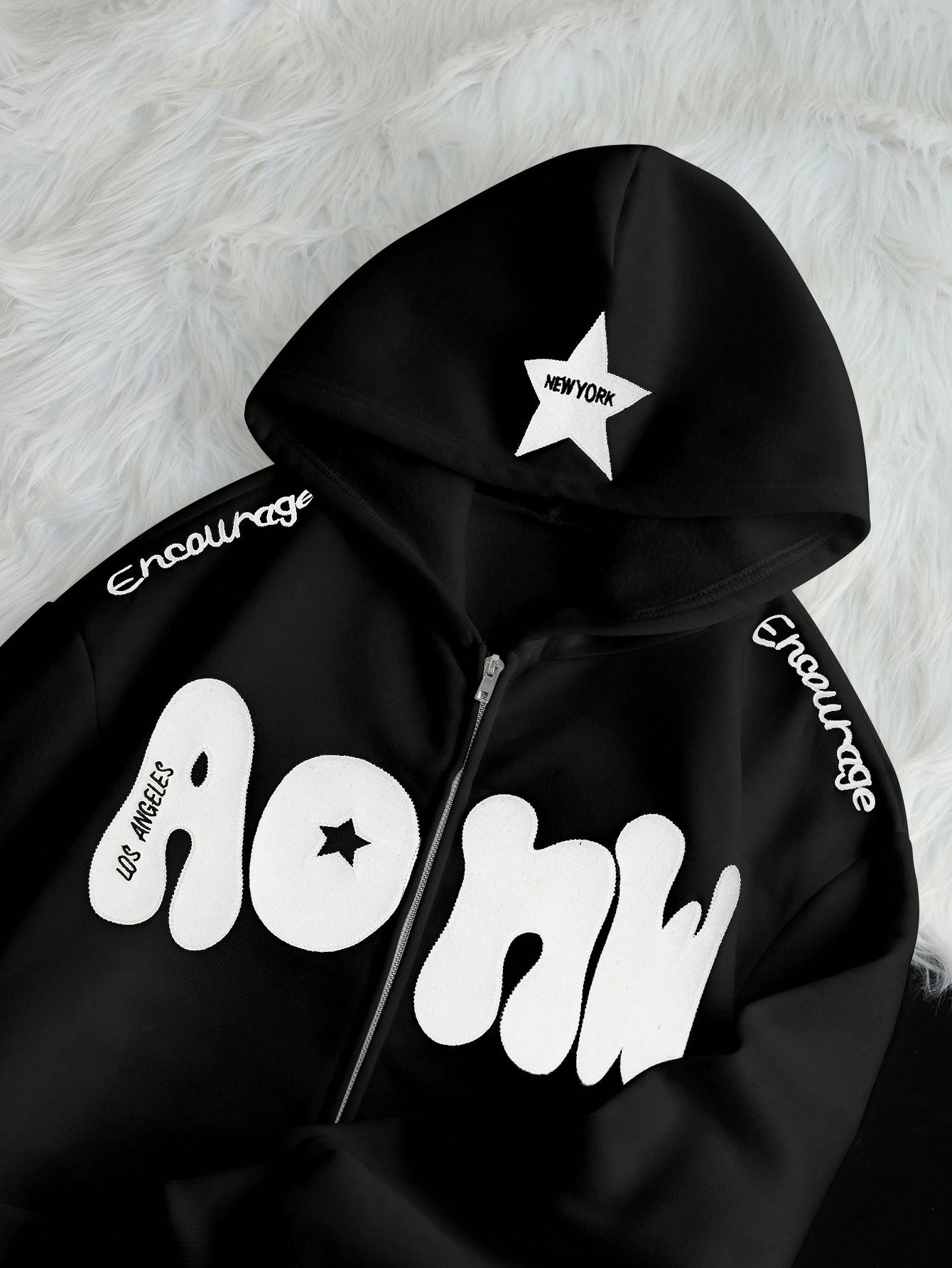 Women’s Casual Embroidered Floral Sweatshirt for Fall & Winter