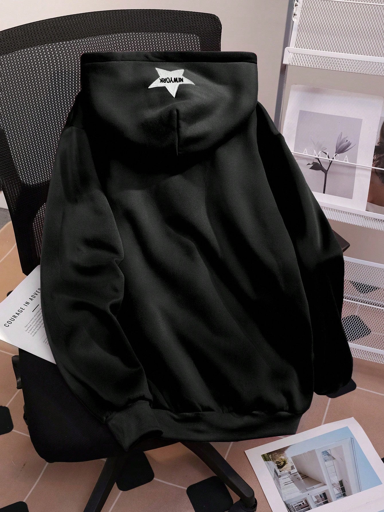 Women’s Casual Embroidered Floral Sweatshirt for Fall & Winter