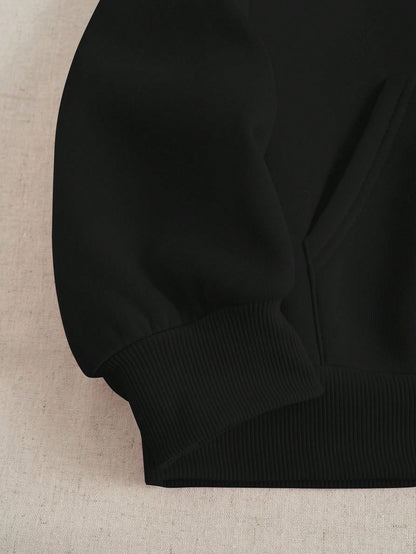 Women’s Casual Letter Print Hoodie and Sweatpants Set