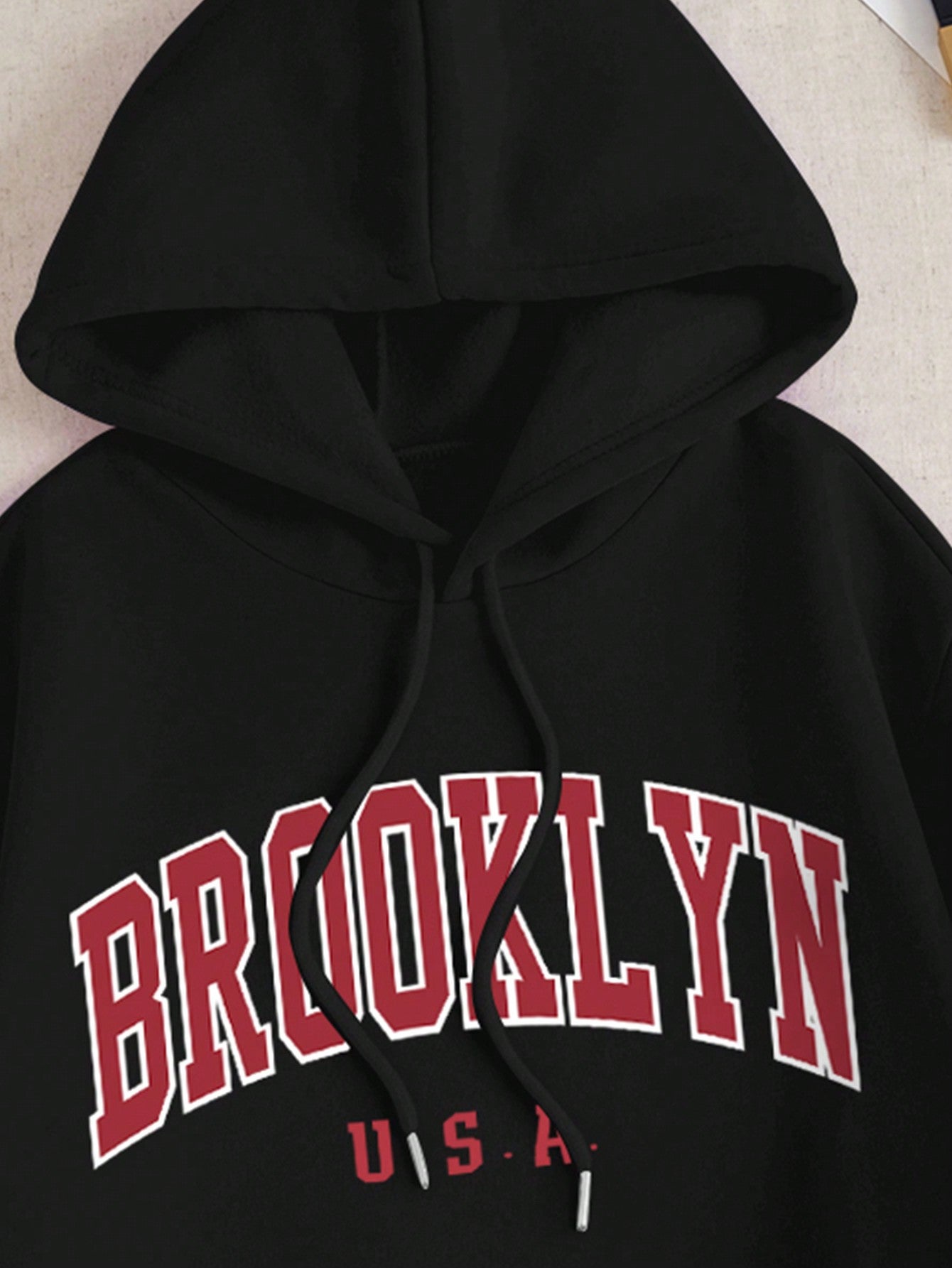 Women’s Casual Letter Print Hoodie and Sweatpants Set