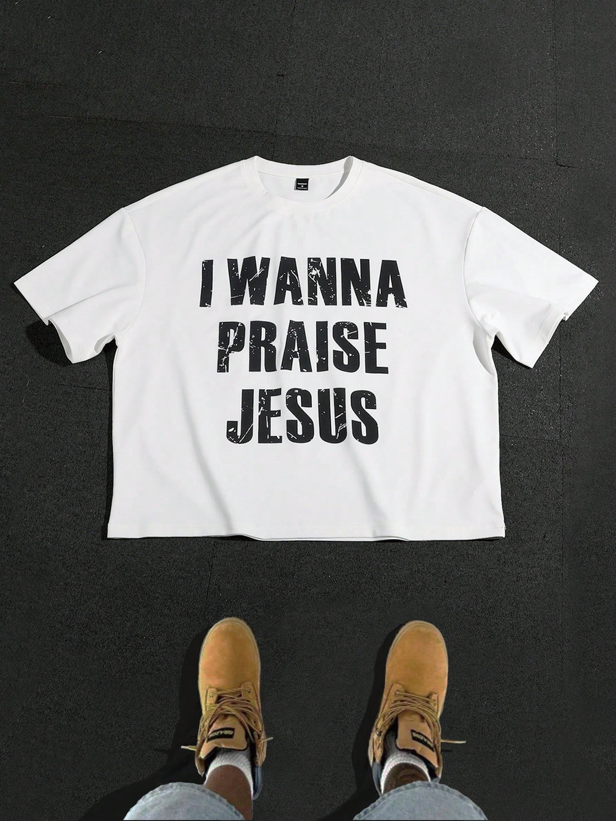 I Wanna Praise Jesus Oversized Graphic Tee