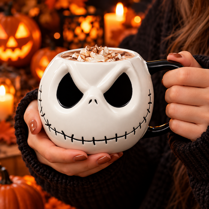 Jack Skellington Halloween Ceramic Coffee Mug