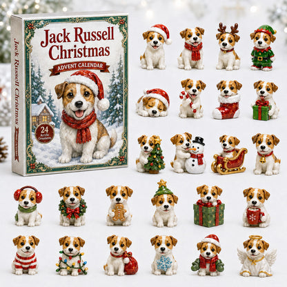 CHRISMAST KICKOFF 40% OFF - Jack Russell Christmas Advent Calendar 2026 - 24-Day Festive Countdown, Acrylic Charms Blind Box - Gift For Jack Russell Lovers AC0HA102
