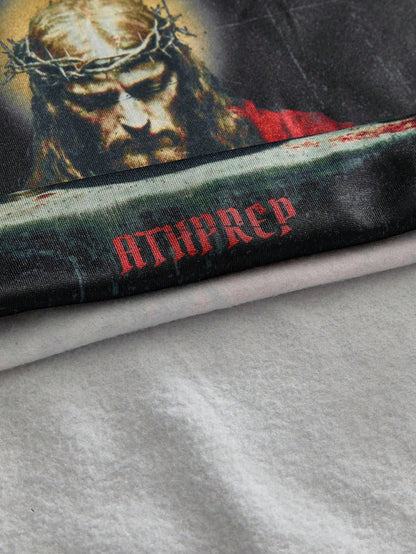 Jesus Seek And You Will Find Oversized Gothic Hoodie