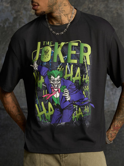 "Joker" mens Crew Neck Casual Versatile Tee