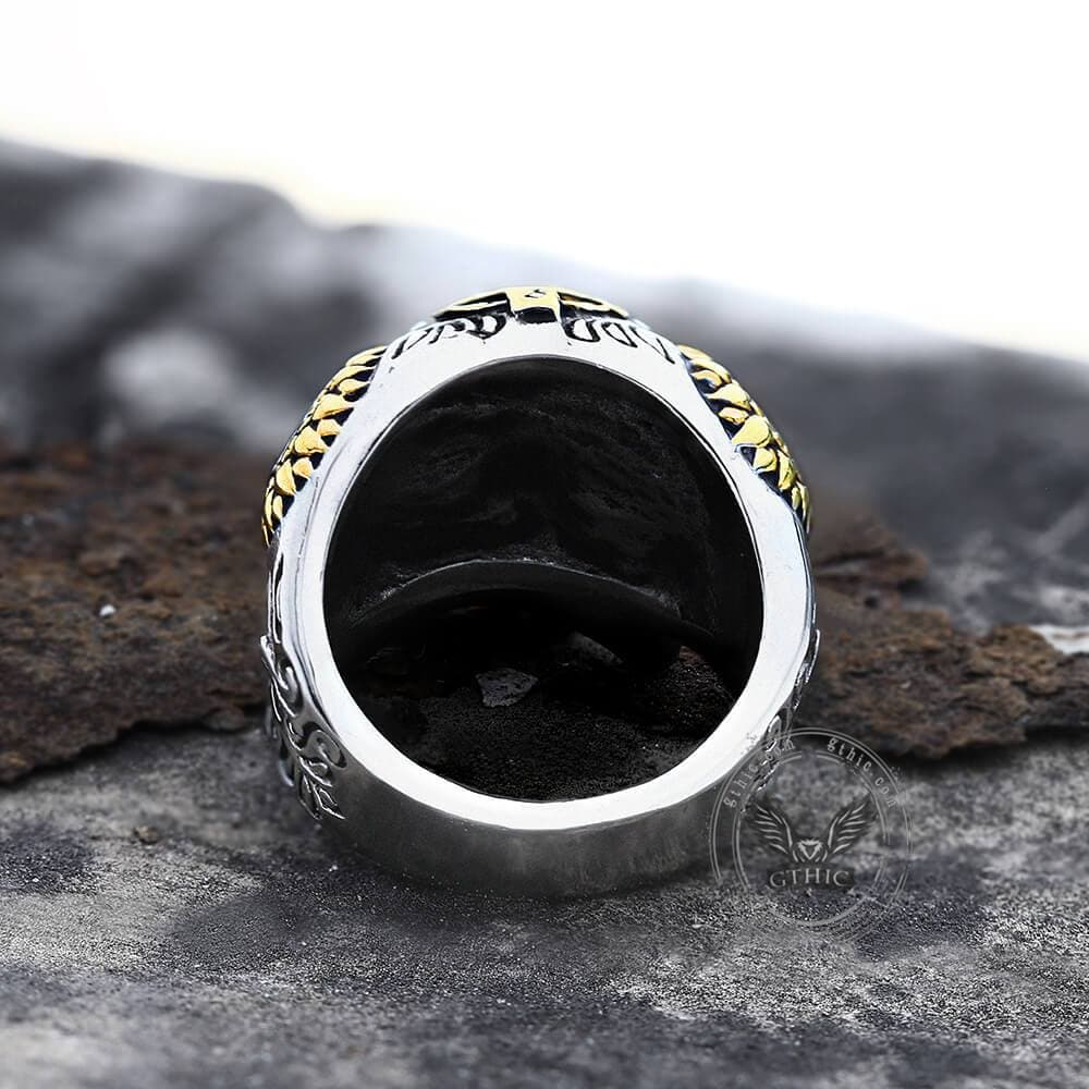 Kapala Stainless Steel Sugar Skull Ring